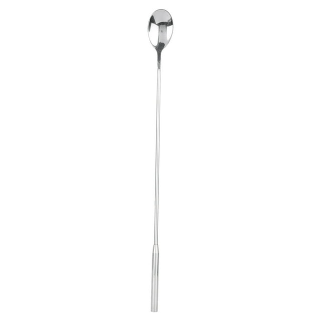 Hukapapa 1 cuchara de barra de lágrima de acero inoxidable, cuchara larga para mezclar bebidas, agitador de cóctel