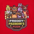 thumbnail image 2 of Five Nights At Freddy's T-Shirt Fazbears Pizza Pixel Design Kids Tee, 2 of 5