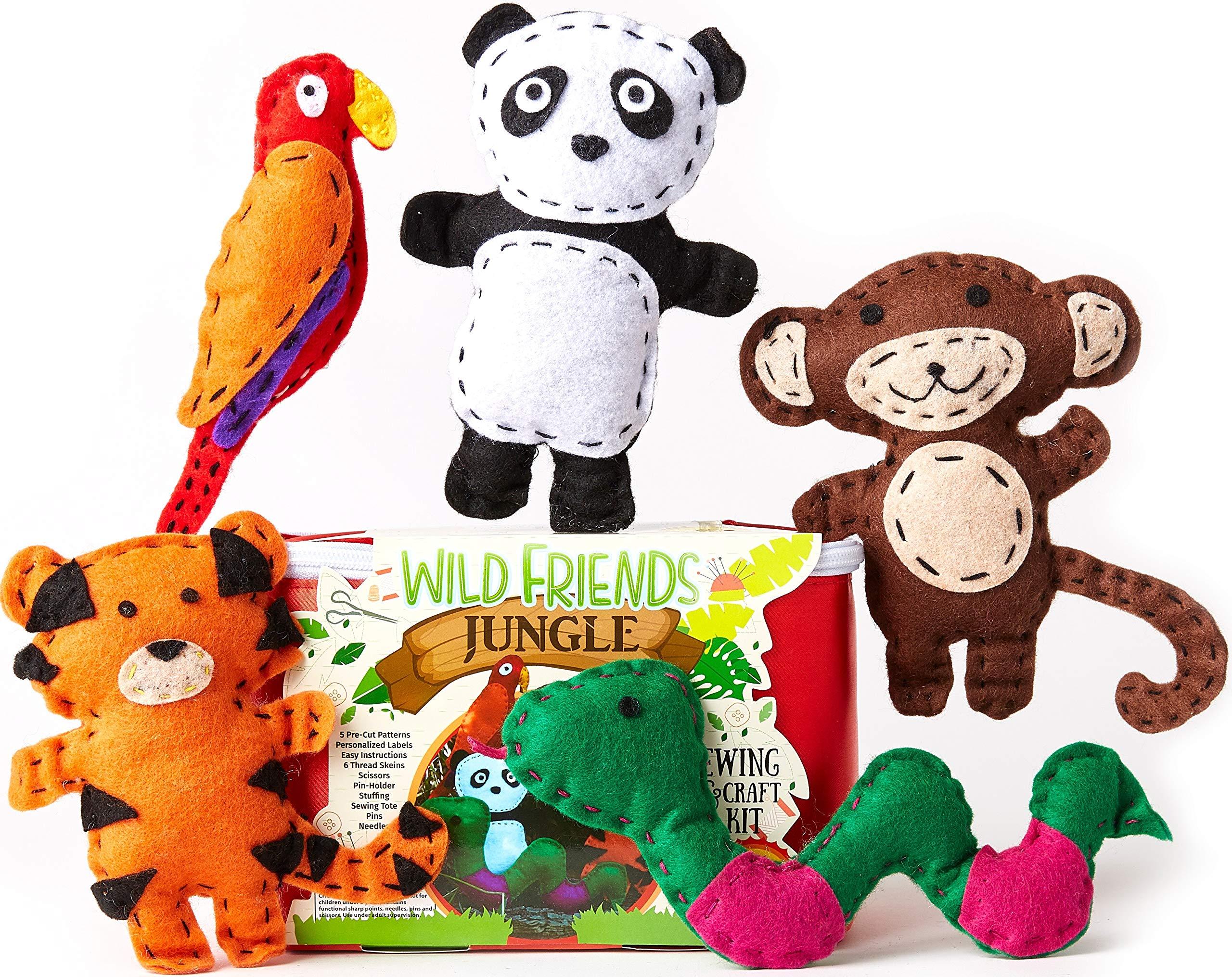 Four Seasons Crafting Kids Sewing Kit And Animal Crafts Fun DIY Kid 