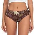 thumbnail image 1 of Balery Coffee and Flowers Ropa Interior de Algodón para Mujer con Dibujo – Braguitas Cómodas y Elásticas, Estilo Clásico-4X-Large, 1 of 6