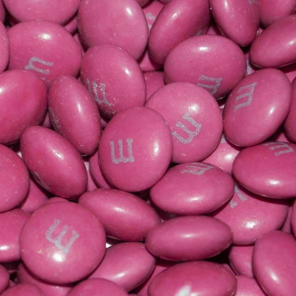 Dark Pink M&Ms Candy 2 lb (approx 1,000 pcs)  Milk Chocolate  Walmart