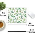 thumbnail image 4 of Green Cute Boho Mouse Pad Watercolor Eucalyptus Leaves Decorative Gaming Mousepad Non Slip Rubber Square Small Mouse Pads for Wireless Mouse Computer Laptop Mouse Mat Women Girls Office Desk Deco, 4 of 6