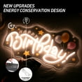 thumbnail image 5 of Y YUNHSOM Happy Birthday Neon Signs for Party Decor, Usb Power Dimmable LED Neon Light for Wall Decor Birthday Backdrop UV Printing(16*9 Inch), 5 of 9