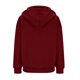 thumbnail image 5 of ICHUANYI Clearance Fashion Women's Zipper V-Neck Pullover Tops Long Sleeve Hooded Blouse Sweatshirt(Wine, XXL) ICHUANYI WER2023080814903, 5 of 6