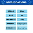 thumbnail image 3 of Disposable Polypropylene Shoe Cover, 40g, Blue Extra Large 100 Pieces by Shield Safety, 3 of 5