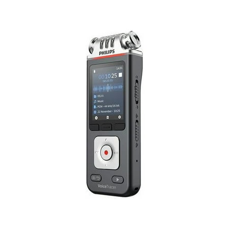Philips - VoiceTracer DVT7110 Audio with Video Recorder - Silver