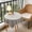 Brown, variant on Byujiro 24"x24" Waterproof Tablecloth Grid Pattern Tassel Table Cover, Water & Stain Resistant, for Round & Square Tables, Indoor & Outdoor Use
