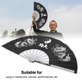 thumbnail image 1 of Tai Chi Fan, Fan de Kung Fu de Artes Marciales de China Abanico de Acero Inoxidable Abanico de Tai Chi Portátil Escrito"Kung Fu" Equipo de Entrenamiento de Kung Fu de Estilo Chino(Negro) Amonsee No, 1 of 6