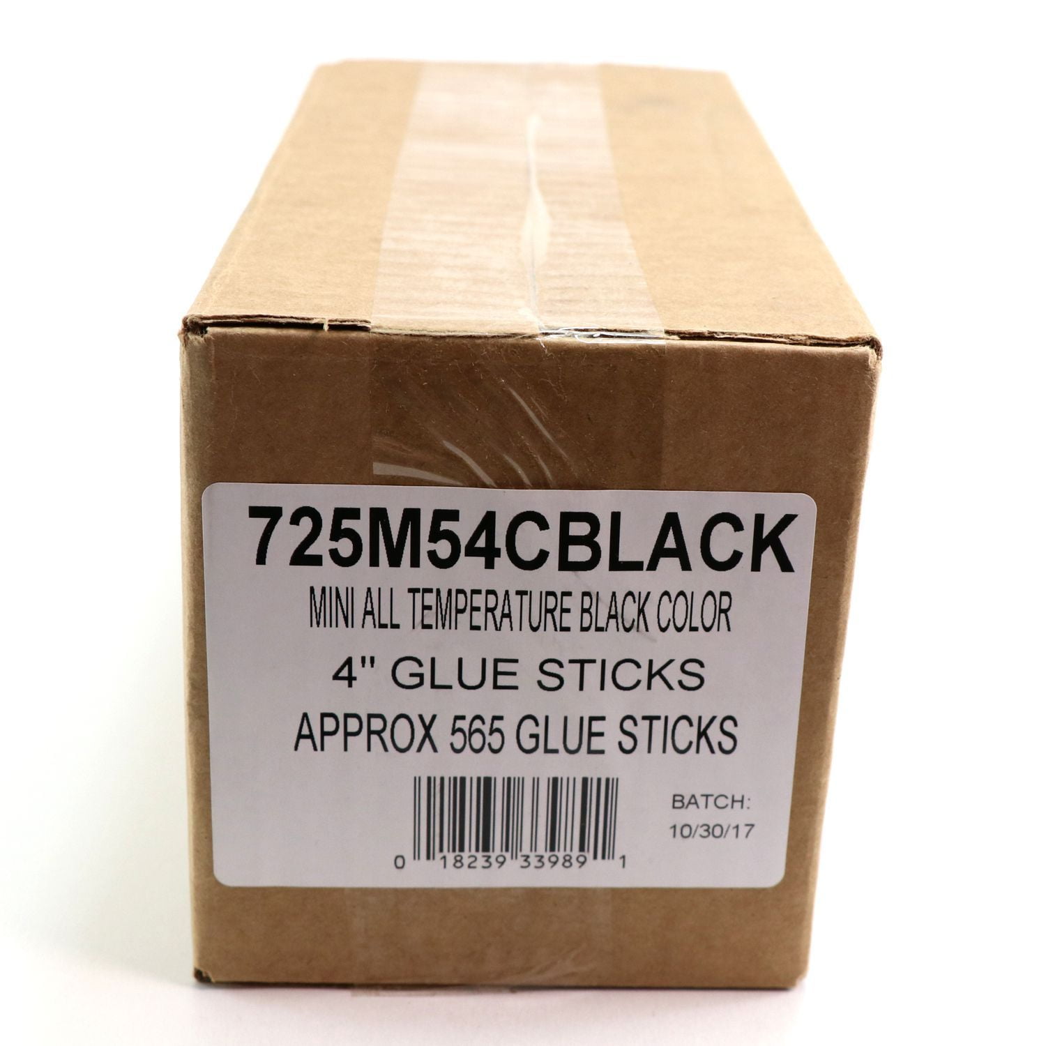 725M54CBLACK Mini Size 4" Black Color Hot Glue Stick - 5 lb Box
