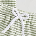 thumbnail image 5 of Baby Boy Summer Outfit Striped Embroidered Knit T-Shirt Shorts Set Toddler Clothes, 5 of 6