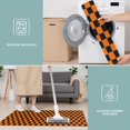 thumbnail image 6 of Orange and Black Checkered Pattern Kitchen Rugs Sets Of 3,Kitchen Runner Rugs Non Skid Washable,Decorative Kitchen Floor Mats for Kitchen,Sink,Laundry,17"x30"+ 17"x47" + 17"x59", 6 of 6