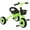 Vert, variante sur Qaba Tricycle pour Enfants de 2 à 5 Ans, Vélo pour Tout-Petits avec Siège Ajustable, Vert