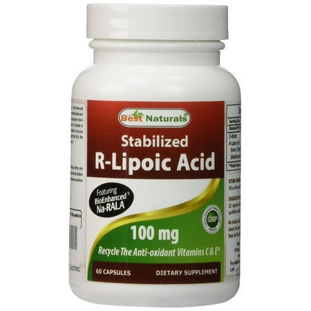 Best Naturals Stabilized R-Lipoic Acid Capsule, 100 mg, 60