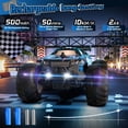 thumbnail image 3 of Loheer Remote Control Car, All-Terrain Remote Control Truck for Boys, Rechargeable Rc Truck with LED, 1:20, 10KM/H, 2 Motors, 2.4GHZ, Speed Friendly, Sturdy, Rc Cars for Christmas, Kids, Beginner, 3 of 7