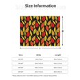 thumbnail image 5 of Yiaed Autumn With Leaves Print Blanket Throw Blanket Soft Cozy Flannel Blanket for Home Bed Sofa Couch Chair-80"x60", 5 of 6