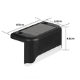 thumbnail image 5 of Paquete de 4 luces LED solares para escaleras, carcasa negra, luz blanca cálida para jardín, patio, valla, pared, paisaje, entrada, valla brillar Electrónica, 5 of 5