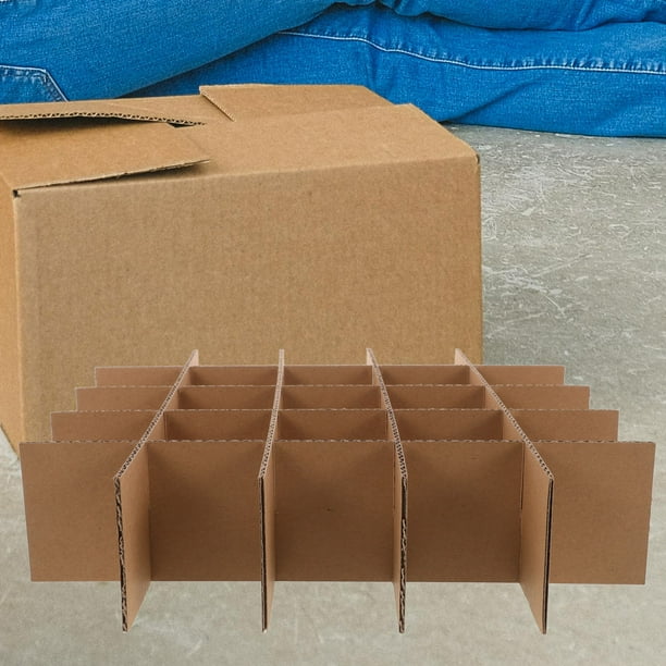 8pcs Moving Box Glass Divider Kitchen Wine Glassware Packing Moving Boxes  Cardboard Dividers Wine Glass Moving Box For Shipping Packaging