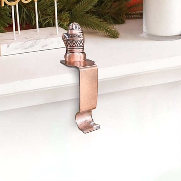 Darzheoy Christmas Stocking Hanger with Hook for Long Stockings, Decorative Hook for Tree and Wall, Holiday Decor Accessory