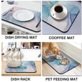 thumbnail image 4 of 2 Pack Dish Drying Mat Drying Mat for Kitchen Counter, Coffee Mat Coffee Maker Mat Dish Drying Mats for Kitchen Counter 19.5x12Inch Dish Drying Pad Ultra Absorbent and Non-Slip Coffee Machine Mat, 4 of 6