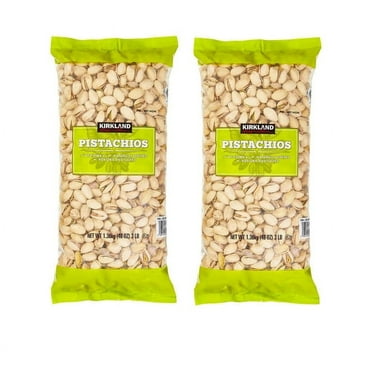 Kirkland Signature Roasted and Salted Whole Pistachios, 2 Pack, 6 lbs