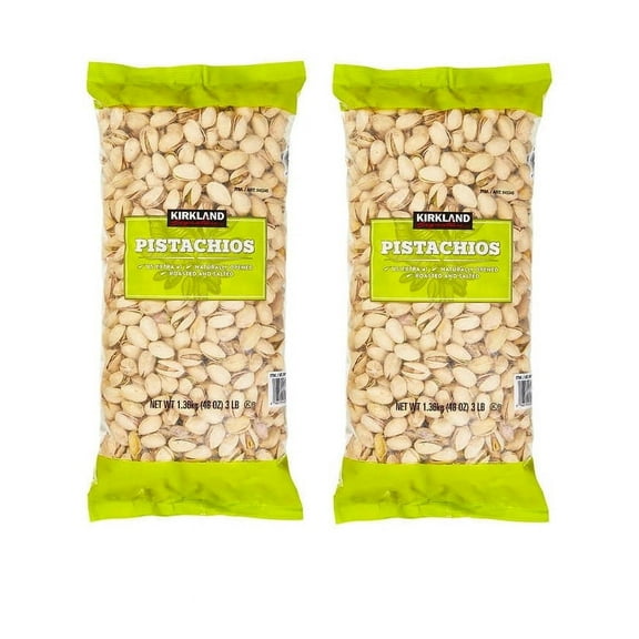 Kirkland Signature Roasted and Salted Whole Pistachios, 2 Pack, 6 lbs