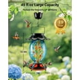 thumbnail image 4 of Comedero para colibríes HousesApp Solar, 1450 ml, vidrio soplado a mano, 4 of 7