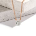 thumbnail image 3 of Diamond Pendant Necklace For Women | 3 Carat IGI Certified Radiant Shape Lab Grown Diamond | Flaire Halo Lab Diamond Pendant Necklace 14K Rose Gold | FG-VS1-VS2 Quality Friendly Diamonds, 3 of 6