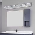 thumbnail image 6 of Modern 6-Light Chrome LED Vanity Light Fixture for Bathroom Mirror & Makeup Area, Anti-Fog Design, Includes Integrated LED Bulbs, 6 of 6