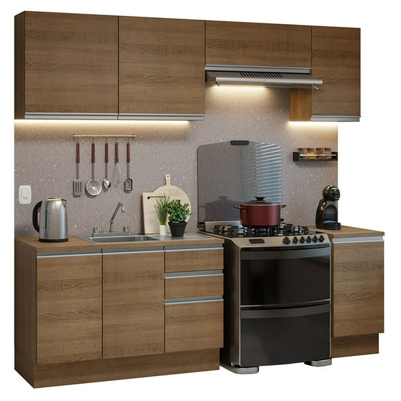 Cocina Integral Modular Luna Madesa 240cm con Acessorios MM