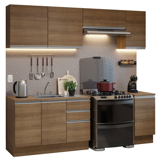 Cocina Integral Modular Luna Madesa 240cm con Acessorios MM