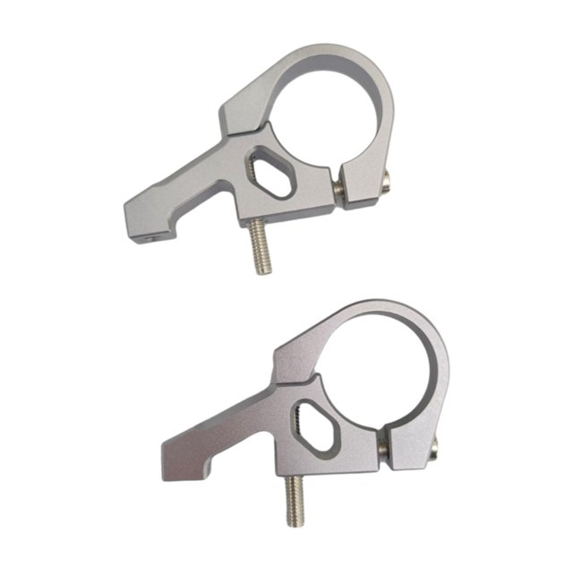 2 piezas de reparación de potencia de horquilla delantera para bicicleta de montaña para descenso Plata