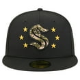 thumbnail image 2 of Men's New Era  Black Seattle Kraken Military Appreciation Digital Camo Stars 59FIFTY Fitted Hat, 2 of 5