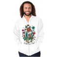 thumbnail image 5 of Wild and Free Bald Eagle Rose Tattoo Zip Up Hoodie Men's Women's Brisco Brands S, 5 of 6