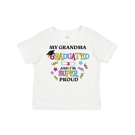 

Inktastic My Grandma Graduated and I m Super Proud Gift Toddler Boy or Toddler Girl T-Shirt
