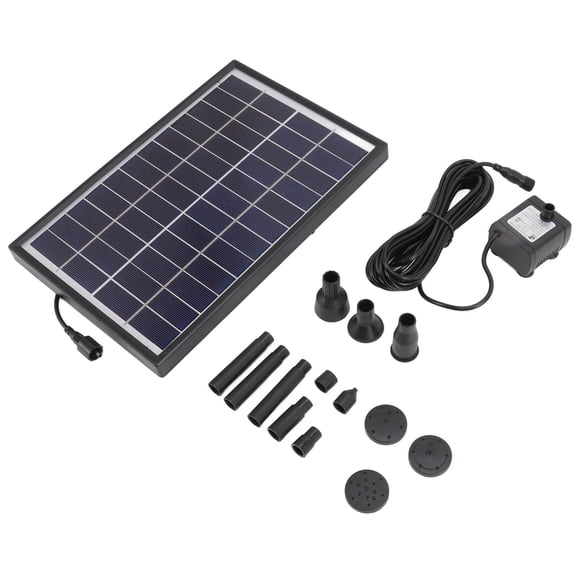 Solar Fountain Pump 12V 6W ABS Pond Flowing Water Oxygenation Fountain Anti Clogging Filter Portable Solar Powered Water Pump For Floating Decorations