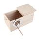 thumbnail image 5 of Nido de Pájaro de madera, casa de madera para pájaros, caja de cría de loros para exteriores, 5 of 5