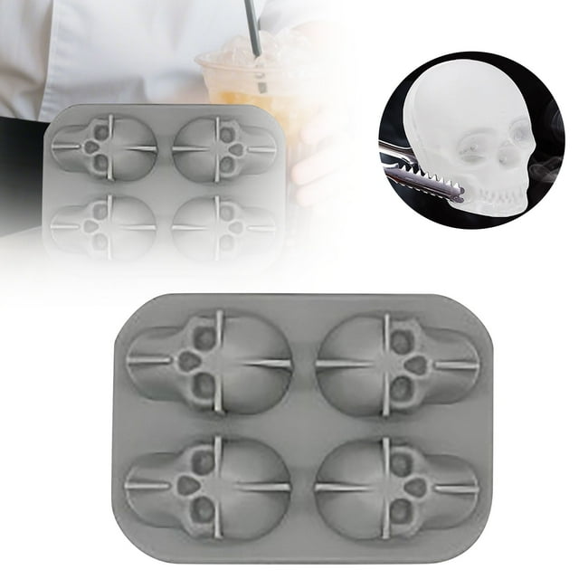 Silicone For Halloween Durable Kitchen Freezer Tray With Design Easy Release Ice Maker For And Drinks Sphere Ice for Ice Stick Trays with round Ice Molder Slowly All at Once Ice Bar Tray Freezer Pod