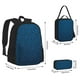 thumbnail image 2 of Easygdp Dark Blue Mochila para Niños y Niñas con Set de Caja de Almuerzo y Estuche para Lápices 3 en 1, Mochila Escolar Estampada para Adolescentes, 2 of 7