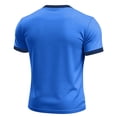 thumbnail image 5 of Soccer Cup 2026 Jersey for Men, Crew Neck Short Sleeve USA Shield & Diagonal Stripes Graphic Tee - Breathable Polyester Athletic Top for Match Day & Gym Blue L, 5 of 5