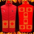 thumbnail image 2 of Heated Vest For Men And Women, Single Button Control 9-Zone USB Electric Heating, Sleeveless Heated Jacket For Winter Outdoor Activities, 2 of 4