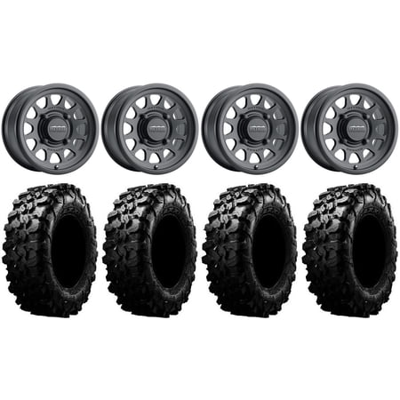 Method 414 15 Wheels Black +13mm 31 Carnivore Tires Polaris RZR XP 1000 / PRO XP / Ranger XP 900/1000