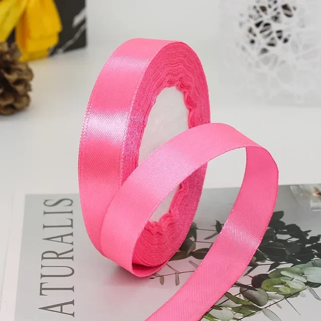 22meter/roll 20mm Satin Ribbon DIY Handmade Crafts Polyester Fabric Christmas Wedding Dancing Party Clothing Auxiliary Materials
