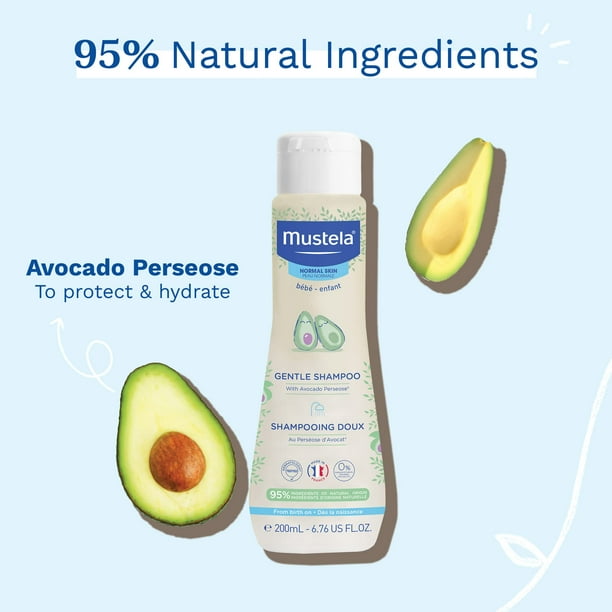 Champú Suave para Bebés Mustela con Aguacate Natural Cuidado del