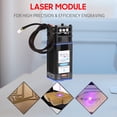 thumbnail image 3 of 450nm 40W Module Fixed Focal Length Engraving Head High Speed Engraver 3D Printer Router Module for DIY Craft Wood Leather Fabric Paper Cutting Engraving, 3 of 7