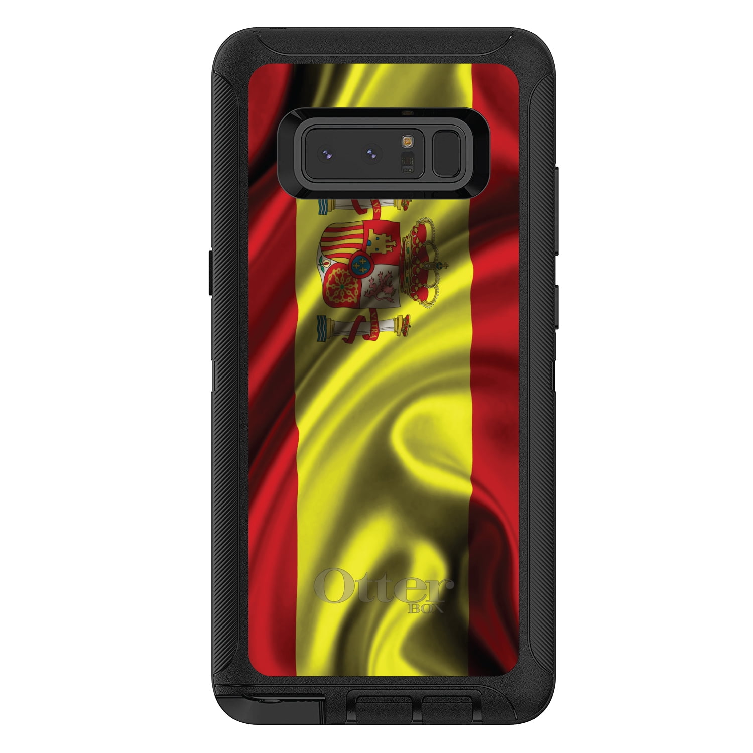 DistinctInk Custom Black OtterBox Defender Series Case for Samsung Galaxy Note 8...