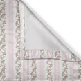 thumbnail image 6 of Ambesonne Vintage Valance & Curtain, Pastel Flora and Stripes, 55"x45", Pale Pink White, 6 of 7