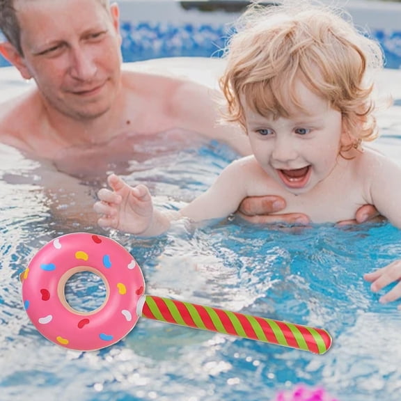 VOAVEKE Learning Toys For Toddlers 1-3,Toddler Activities,Children's Donut Inflatable Stick Party Lollipop Decoration Props Cartoons Creatives Inflatable Stick