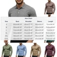 thumbnail image 6 of Ceisia Men's Slim Fit Heathered Long Sleeve Polo Shirts, Stretchy Breathable Collared Casual Shirts Gifts, 6 of 6