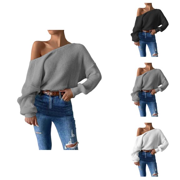 Women'S Sweaters, Backless Sweaters for Women, Long Sleeve Knit Design, Pullover for Fashion Comfort