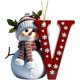 thumbnail image 1 of Hogar y jardín, Decoración del hogar, Adornos navideños de muñeco de nieve, Lindo árbol de Navidad, Decoración con letras, Colgantes personalizados, Adorno navideño colgante para interiores, El colgan, 1 of 1